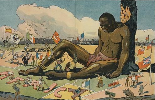 A áfrica foi repartida entre as potências europeisa. Ao iniciar o século XX, só restavam dois Estados independentes: a Etiópia e a Libéria.