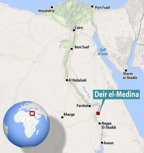 Mapa de Deir el- Medina