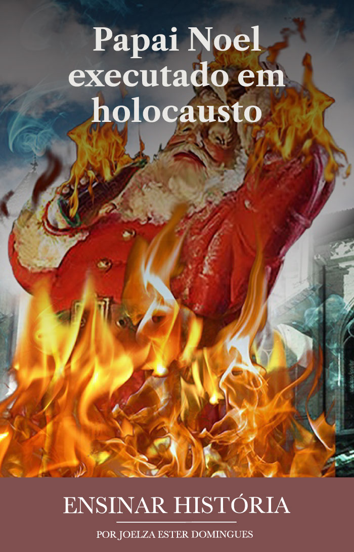 Papai Noel executado em holocausto