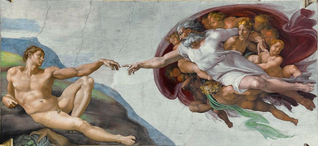 A Criação de Adão, Michelangelo.