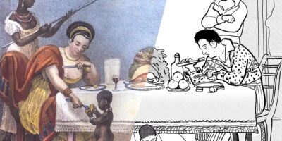 Jantar brasileiro, de Debret.