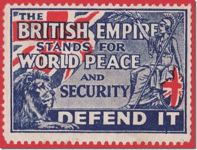Selo britânico de 1914.