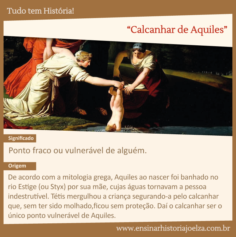 O calcanhar de Aquiles: da história à vida real