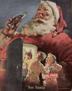 Papai Noel, de Haddon Sundblom, para a Coca-Cola