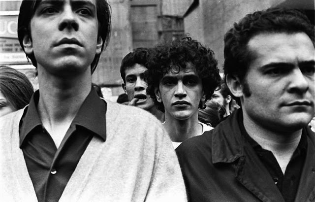 Edu Lobo, Otoh Bastos e Caetano Veloso, Passeata dos Cem Mil, 1968, RJ