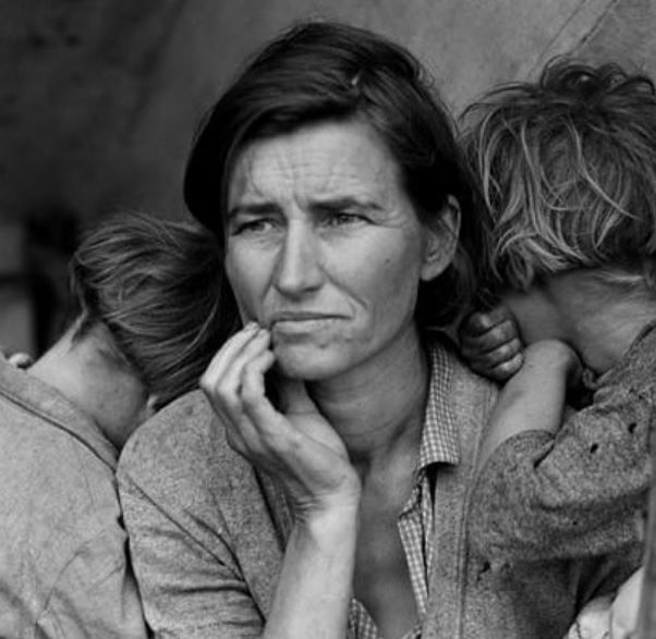 “Mãe Migrante”, de Dorothea Lange, 1936.