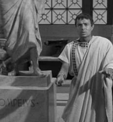 James Mason como Brutus no filme “Júlio César”, de Joseph Leo Mankiewicz, de 1953.