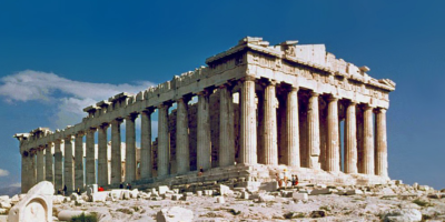 o desmonte do Parthenon, célebre templo erguido no século V a.C. na acrópole de Atenas