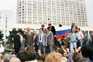 Presidente da Rússia, Boris Yeltsin discursa