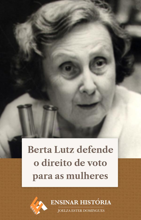 Berta Lutz defende o direito de voto para as mulheres