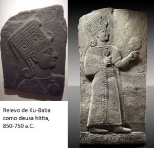 Baixo relevo da deusa Ku-Baba