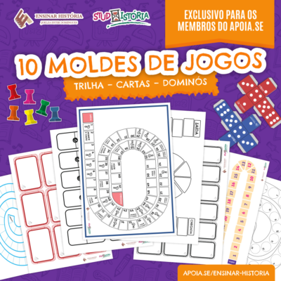 10 MOLDES DE JOGOS – Trilha – cartas – dominós