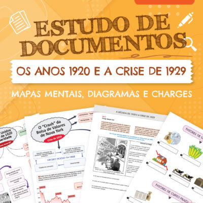 OS ANOS DE 1920 E A CRISE DE 1929: mapas mentais, diagrama e charges