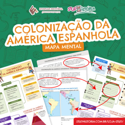 Colonização da América Espanhola: mapa mental e mapa político