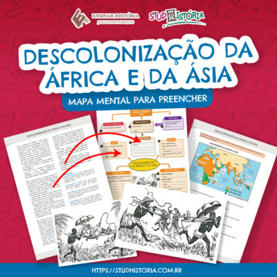 Descolonização da África e Ásia: mapa mental