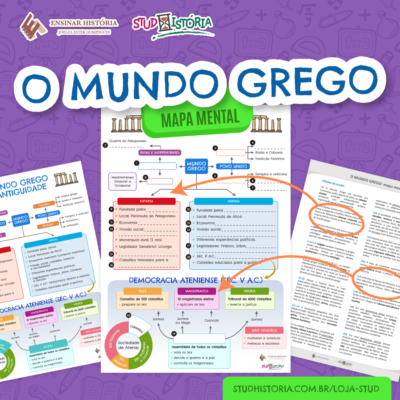 O Mundo Grego: Atenas x Esparta (mapa mental para preencher)